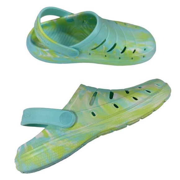 Rugged Shark Tie-die Green EVA Clogs Women’s Size 8 - Picture 8 of 9